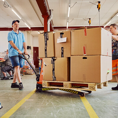 Stiftung Lebenshilfe Montage und Verpackung